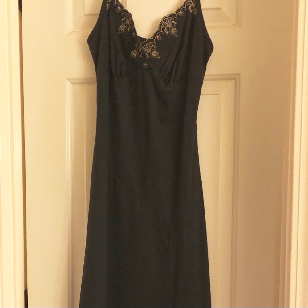 Black Dress with Embriodery